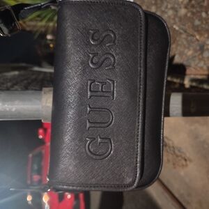 Guess Black Crossbody Bag with Embossed Logo